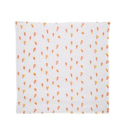 Moms Home Infant Kids White & Pink Printed Organic Cotton Sustainable Muslin Swaddle-19
