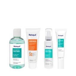 Reequil Set of Oxybenzone Sunscreen, Face Toner, AHA BHA Gel & Anti Acne Face Wash-image-18