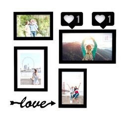 Art Street Black Set of 4 Wall Photo Frames-57