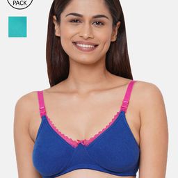 Inner Sense Pack of 2 Multicoloured Organic Cotton Antimicrobial Maternity Sustainable Bra IMB003A_3B-image-3