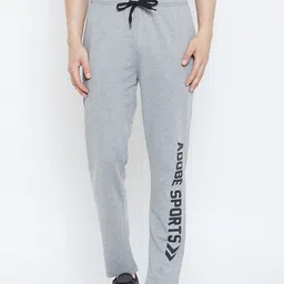 Adobe Men Grey Melange Slim-Fit Solid Track Pants-image-20