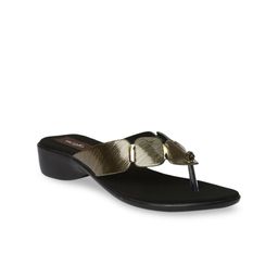 VALIOSAA Women Gold-Toned Embellished Sandals-image-96