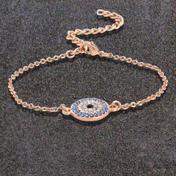 Estele Rose Gold-Plated CZ Evil Eye Wraparound Bracelet-image-22