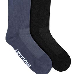 Heelium Unisex Pack of 2 Solid Diabetic Anti-Odour Calf-Length Socks-28