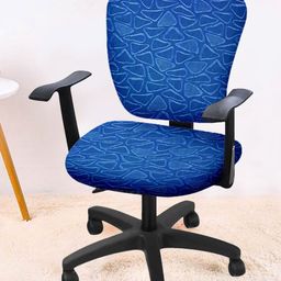 Cortina Set Of 8 Blue Printed Chair Covers-image-69