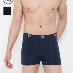 C9 AIRWEAR Men 2-piece Assorted Seamless Briefs & Trunks Pack P503BLK_P601NAVY-33