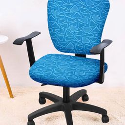 Cortina Set Of 6 Blue Printed Chair Covers-image-51