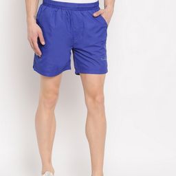 Richlook Men Blue Mid-Rise Sports Shorts-image-81