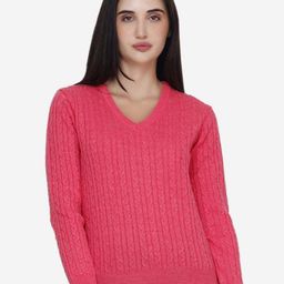 JoE Hazel Parisian Cable Acrylic Pullover Sweater-88