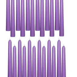 atorakushon 24 pcs Purple Scented Tapered Candles-16