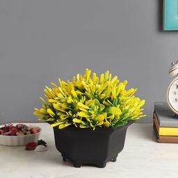 FOLIYAJ Yellow & Black Artificial Plant With Pot-image-62