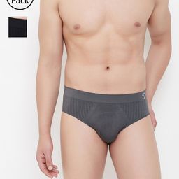 C9 AIRWEAR Men Pack of 2 Assorted Seamless Basic Briefs P503_BLK_CHRCL-image-91