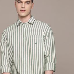Nautica Pure Cotton Classic Striped Casual Shirt-picture-35