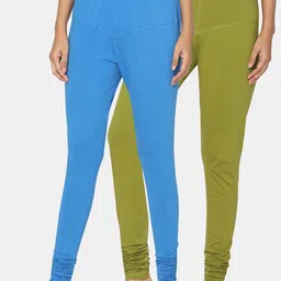 TSG Bliss Women Pack of 2 Solid Churidar Leggings-picture-44