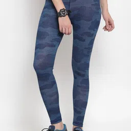 Boston Club Women Blue Printed Skinny-Fit Tights-picture-23