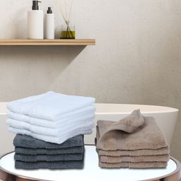 BIANCA Set Of 12 Pure Cotton Ultra-Fluffy Face Towels-image-97