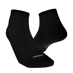 KIPRUN By Decathlon Pack of 3 Solid Black Running Socks-28