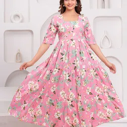 NEW4U Floral Printed Tiered Anarkali Kurta-picture-49
