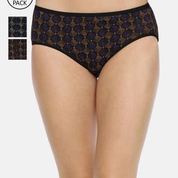 Red Rose Women Pack Of 3 Assorted Hipster Briefs Pallavi-4XL-image-62