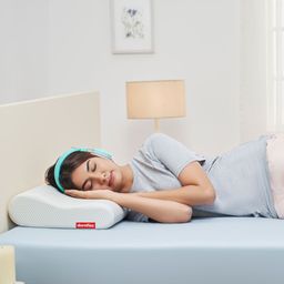 Duroflex White Solid Neck Pro Orthopedic Support Sleep Pillow-46