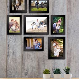 Art Street Set of 7  Black Wall Photo Frames-24