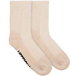 Heelium Unisex Pack of 2 Beige Solid Bamboo Diabetic & Anti-Odour Calf-Length Socks-picture-21
