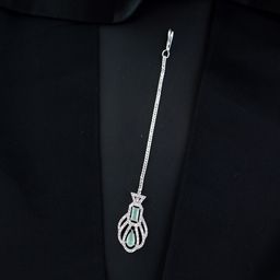 I Jewels Silver-Plated AD-Studded Maang Tikka-40
