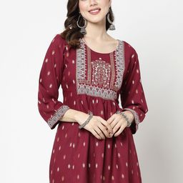 SkyaSia Ethnic Motifs Printed Empire Kurti-picture-45