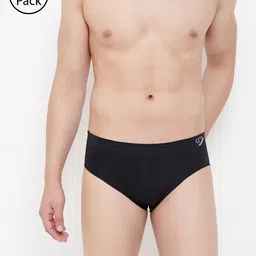 C9 AIRWEAR Men Pack of 3 Assorted Seamless Basic Briefs P502_BLK-18