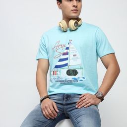 Global Republic Men Printed Applique T-shirt-image-23