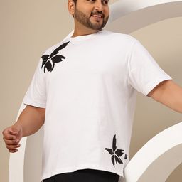Sztori Plus Size Printed Pure Cotton T-shirt-image-20