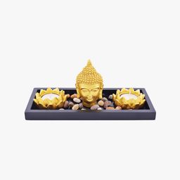 Archies Gold-Toned Lord Buddha Showpiece-image-88