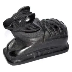 Navyaksh Black Marble Religious Small Nandi Showpiece-image-50