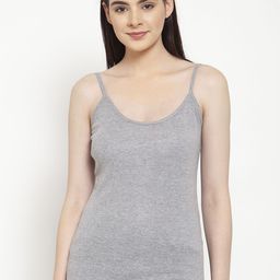 Friskers Women Grey Solid Camisole H-04-S-image-29
