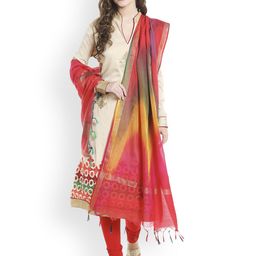 Dupatta Bazaar Multicoloured Woven Design Dupatta-1