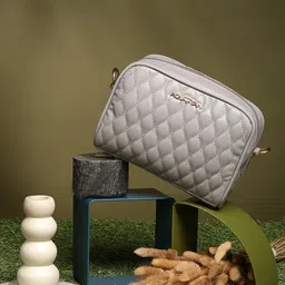 AQUATAN Textured PU Sling Bag with Quilted-image-97
