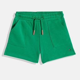 Tommy Hilfiger Girls Solid Loose Fit Mid-Rise Knitted Regular Shorts-picture-8