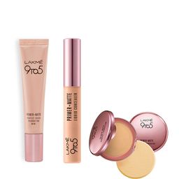 Lakme Set of 9 to 5 Primer + Matte Foundation, Concealer & Compact Powder-4