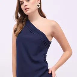 Styli Women Off-Shoulder Longline A-Line Top-image-20