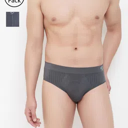 C9 AIRWEAR Men Pack of 2 Assorted Seamless Briefs & Trunks P503CHRCL_P602CHRCL-5