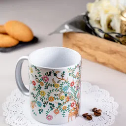 KOLOROBIA Multicoloured Printed Ceramic Madhubani Art Inspired Mug-image-56