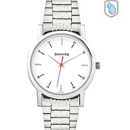 Sonata Men White Dial Watch 7987SM03-31