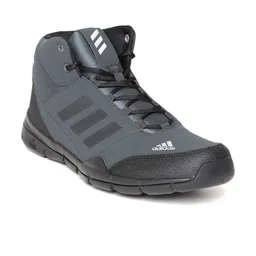 ADIDAS Men Charcoal Grey Glissade Mid-Top Sports Shoes-picture-36