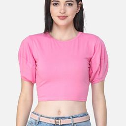 SCORPIUS Women Pink Solid Top-image-40