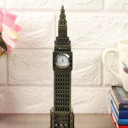 EXIM DECOR Gold-Toned Textured Big Ben Miniature Showpiece-image-98
