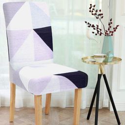 Cortina Grey & White Printed Chair Cover-image-94