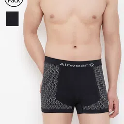 C9 AIRWEAR Men Pack of 2 Assorted Seamless Briefs & Trunks P502BLK_P603BLK-6