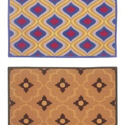 BIANCA Set of 2 Patterned Anti-Skid Doormats-picture-35