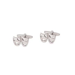 The Tie Hub Silver-Toned Quirky Cufflinks-49