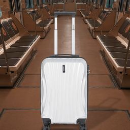 Roadster Textured Hard-Sided Cabin Trolley Suitcase 35L-56